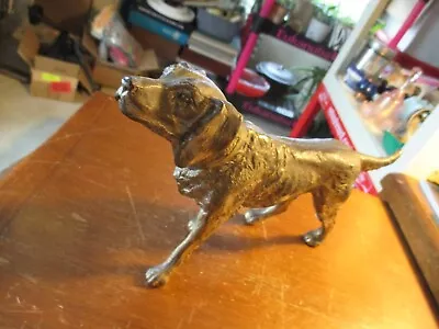 Labrador Retriever Metal Sculpture Dog Hunting Figurine Man's Best Friend • $16.42