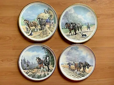 Working Horses By Anthony Bailey 4 Bone China Decorative Plates • £12