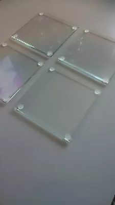 £45 • Buy 4mm Tempered Glass Coasters Set Of 50 