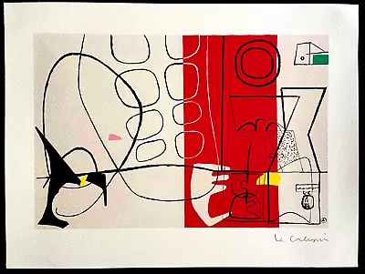 Le Corbusier Lithography (Piet Mondrian_Alexander Calder_ Jean Hans Arp ) • $325.87