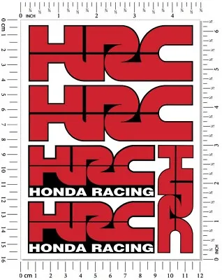 HRC Honda Racing Motorcycle 5 Decals Laminated Stickers Set Cbr600rr Cbr1000rr • £6.41