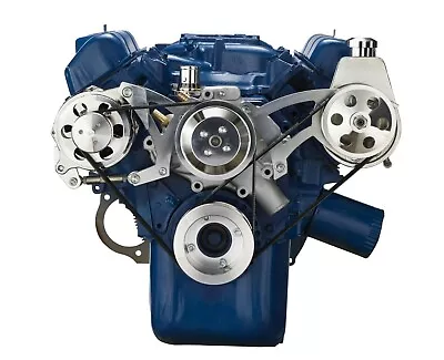 Ford 351 Cleveland Serpentine System Power Steering Alternator 351C 8 Rib • $409