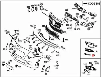 Genuine MERCEDES R172 SLC R172 SLK Trim 1728850274 • $60.40