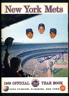 1969 New York Mets Yearbook SIGNED By TOM SEAVER Total Of 27 AUTOGRAPHS • $995