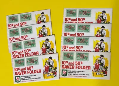 8 ~ S & H Green Stamp Booklets ~ NO STAMPS ~ 10's 50's Saver Books ~LOT Of 8 • $5.99