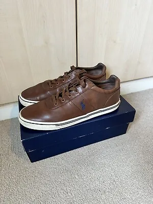 Polo Ralph Lauren Shoes Brown Tan Hanford Leather UK11 • £49.99