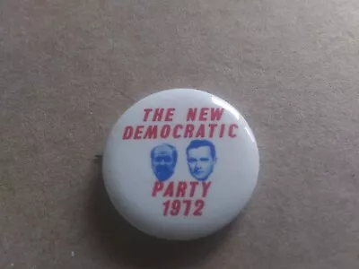 George McGovern Tom Eagleton Pin Back Campaign Button Photo Presidential Jugate_ • $7.99