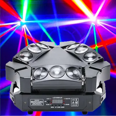 £99.99 • Buy Spider Moving Head Stage Lighting 80W RGB 8LED Beam DMX Disco Party DJ Light