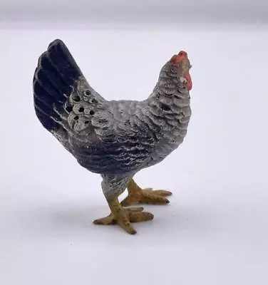 Gorgeous Antique Austrian Vienna Cold Painted Bronze Cute Chicken • $230