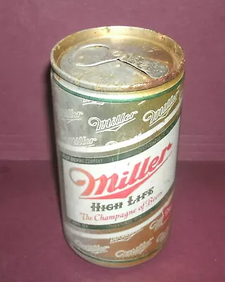 Vintage 1970's Miller High Life Beer Can With Pull Off Tab (12 Fl Oz Aluminum) • $3.99