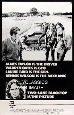 Two Lane Blacktop 12x18 Movie Poster Automobilia James Taylor Gto Chevy Hot Rod • $16.96