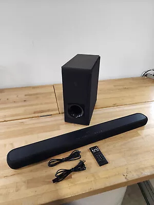 Yamaha Sound Bar & Wireless Subwoofer Bluetooth ATS-2090 Black W/ Remote Control • $109.99