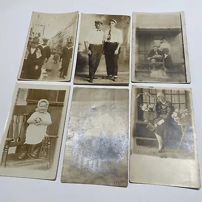 Vtg Picture Postcard Lot Baby Sailor Street Scene Couple Children 1920s 1930s • $16.15