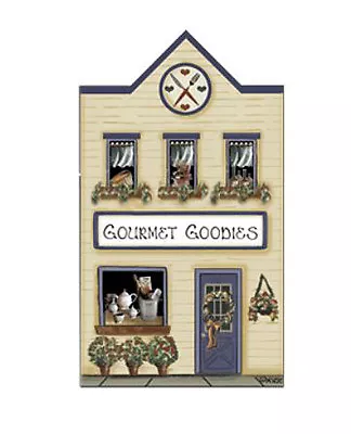 Brandywine Woodcrafts Downtown Houses: GOURMET GOODIES Shop - Shelf Sitter • $11.89