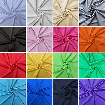 Lycra Fabric Plain Coloured 4 Way Stretch Spandex Dancewear Swimwear Material • £8.95