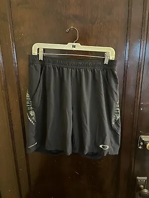 OAKLEY Men's OHYDROLIX Athletic Shorts Black Size Large 30 Moisture Wicking • $9.95