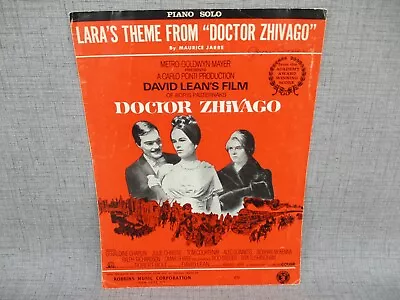  Lara's Theme From Doctor Zhivago Piano Sheet Music Omar Sharif Julie Christie • $4.99