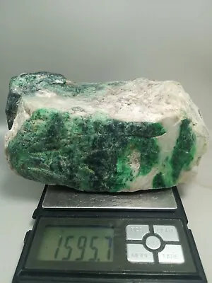 1595grams Burmese Mawsitsit Jade Rough Cut 100% Authrntic Natural Raw Mawsitsit • $88