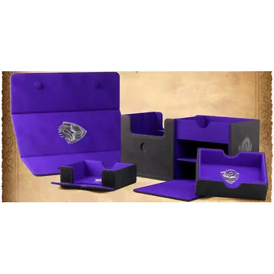 Gamegenic: The Academic 133+ XL - Kickstarter Exclusive Deck Box (Black/Purple) • $164.99