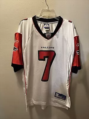 Atlanta Falcons Jersey Men Medium White Reebok On Field Michael Vick #7 NFL • $35