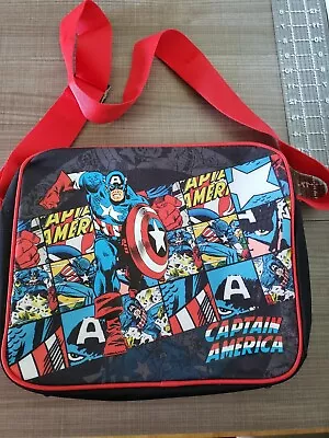 Marvel Comics Retro Captain America Messenger Bag By BB Design 913098 • $22.49