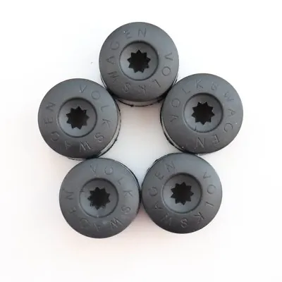 For VW Volkswagen Wheel Lug Nut Bolt Cover Caps Set Of 5 OEM 1K06011739B9 • $7.48