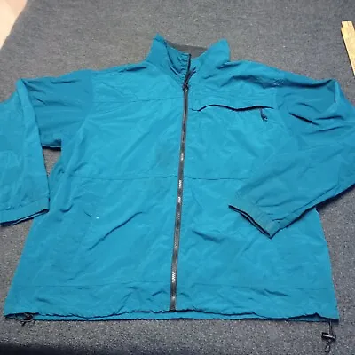 Vintage REI Windbreaker Jacket Adult XL Teal Full Zip Lightweight • $19.99