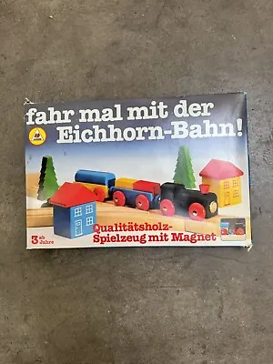 Vintage Eichhorn Holzbahn Wooden Train Set Art. No. 2042 Made In Germany • $60