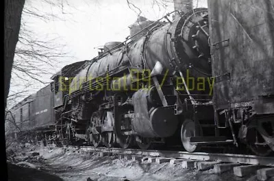 BO Baltimore & Ohio 2-8-2 Steam Locomotive #300 - Vintage Railroad Negative • $25.45