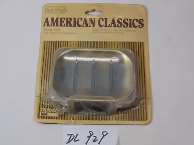 Vintage Hall Mack Antiqued Brass American Classic Soap Holder Dish Tray Nos • $18.99