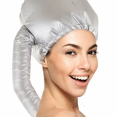 Professional Soft Bonnet Hood Hair Blow Dryer Drying Cap Hat For Home Or Travel • $9.99