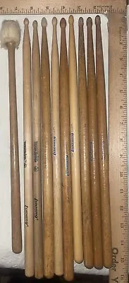 10 Vintage Ludwig Drumstick Collection JOE MORELLO 11A 7A 5A 5B 343 Mallet RBand • $29.99