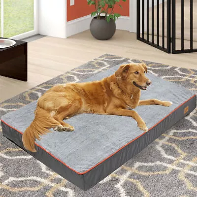 XXL Orthopedic Dog Bed Pet Crate Calming Warm Mattress With 1 Replaceable Cover • $72.92