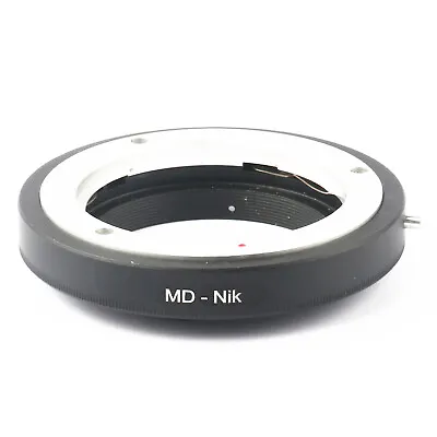 Aluminium Lens Adapter For Minolta MD MC Mount Lens To For Nikon F AI Mount Cam • $12.79