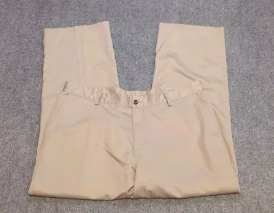 Adidas Pants Mens 39x29 Beige Golf  Lightweight Chino Casual Flat Front • $19.99