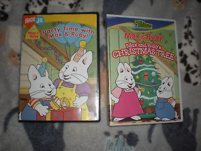 Max & Ruby - PARTY TIME & XMAS TREE DVDs 2006-2007 LOT OF 2 USED • $10.80