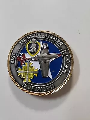 332nd Fighter Group Tuskegee Airman Challenge Coin Silver Coins  • $12