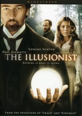 THE ILLUSIONIST Edward Norton Paul Giamatti Jessic Biel Rufus Sewell DVD Disc • $2.95