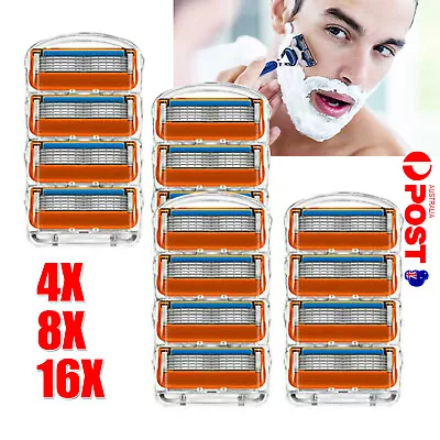 Up To 16x Replacement Blades For Gillette Fusion Razor Shaver Trimmer Shaving • $8.89