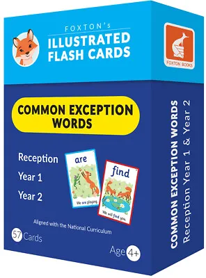 Common Exception Words Flash Cards: Reception Year 1 &Year 2 Words ILLUSTRATED! • £10.99