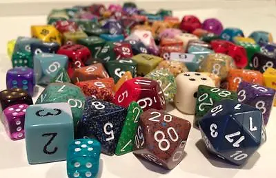 Chessex 1/2 Pound-O-Dice 4 6 8 10 12 20 Sided Dice - Assort.  -Free Ship! • $14.75