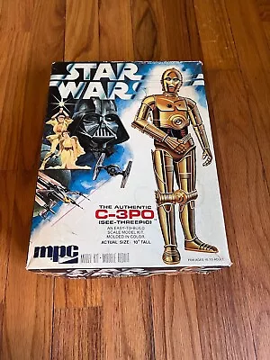 Vintage 1977 Star Wars MPC C-3PO Scale Model With Box • $10