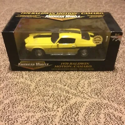 1/18 Scale Ertl American Muscle Yellow 1970 Baldwin Motion Chevrolet Camaro New • $65