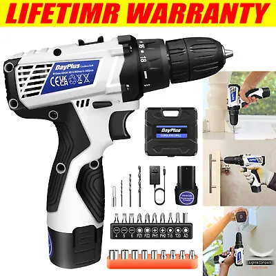 Cordless Drill Electric Screwdriver Drill Driver Rechargeable Battery Powered UK • £16.80