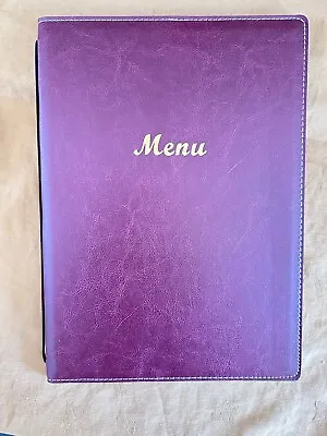 Olympia Leatheretle Menu Cover A4 Burgundy - E222 • £10.50