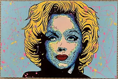 Beautiful Original Painting - Madam Marilyn Monroe -  By Thomas Mainardi • $375