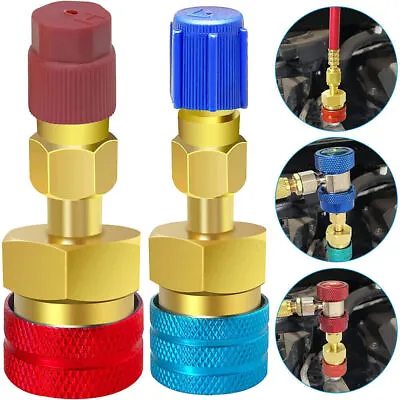 R1234YF To R134A Quick Coupler Adapter For Car A/C High Low Side Conversion Kit • $13.69