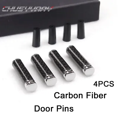 4pc Universal Car Interior Door Lock Knobs Aluminum Handle Pull Pin Trim Black • $9.58