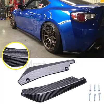 For Subaru WRX BRZ Carbon Fiber Car Rear Bumper Diffuser Lip Spoiler Body Kits • $27.71