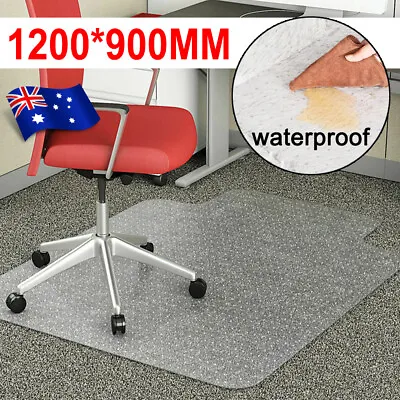 $37.50 • Buy Office Home Computer Work Chair Mats Carpet Floor Pads PVC Plastic 1200x900mm AU